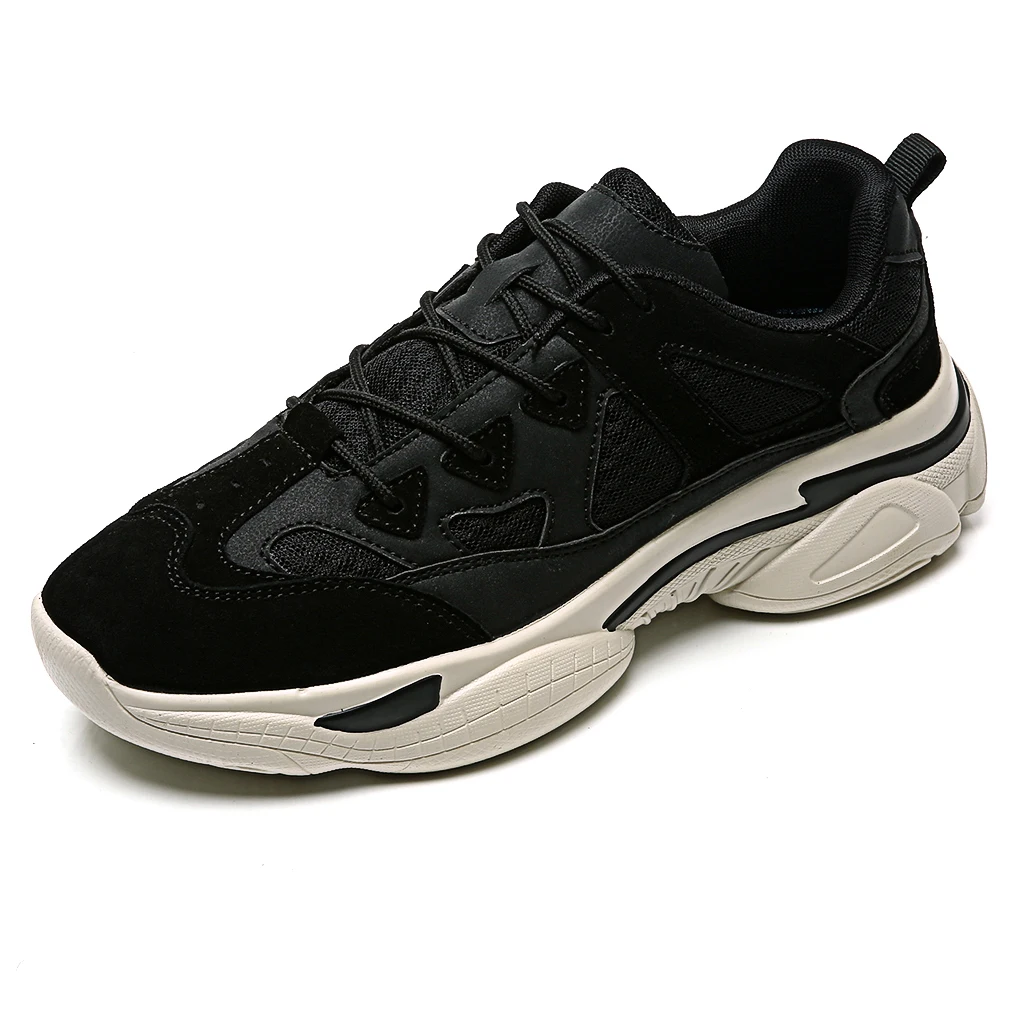 Корейская мода, Ретро стиль, спортивная обувь для бега, Мужские дышащие кроссовки, Уличная обувь без шнуровки, качественная Студенческая спортивная мужская обувь YMG01 - Цвет: Черный