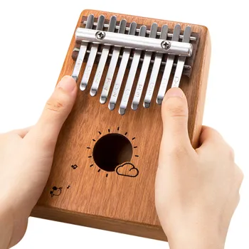 

17 Keys Tone Wooden Kalimba Thumb Piano Portable Finger Musical Instrument with Learning Book Tone Hammer Perfect Gift for Kids