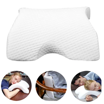 

Hollow Design Bedding Sleep Arm Pillow Multifunction Curved Memory Foam Pillow Body Head Neck Support Office Nap Pillows HM001
