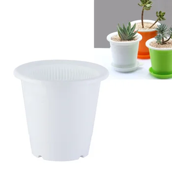 

2PCS Root Control Flowerpot Succulents Flower Pot Double Plastic Basin Resin Pot Creative Breathable Imitation Porcelain Flower
