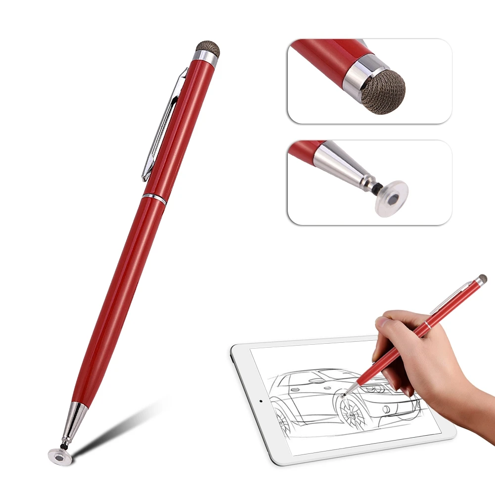 Stylus Pen Capacitive Touch Screen Stylus Pen Rubber Suction Cloth Head Replacement Pens High Sensitivity For Samsung