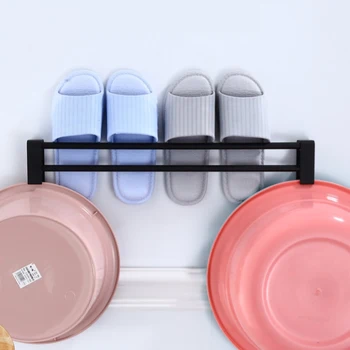 

Creative seamless wall-mounted shoe rack home storage three-dimensional wall slippers shelf high heels sports shoes storage rack