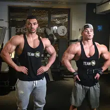 Мужской жилет из чистого хлопка, Спортивная повседневная одежда для фитнеса, тренировочный Свободный дышащий жилет в форме буквы I