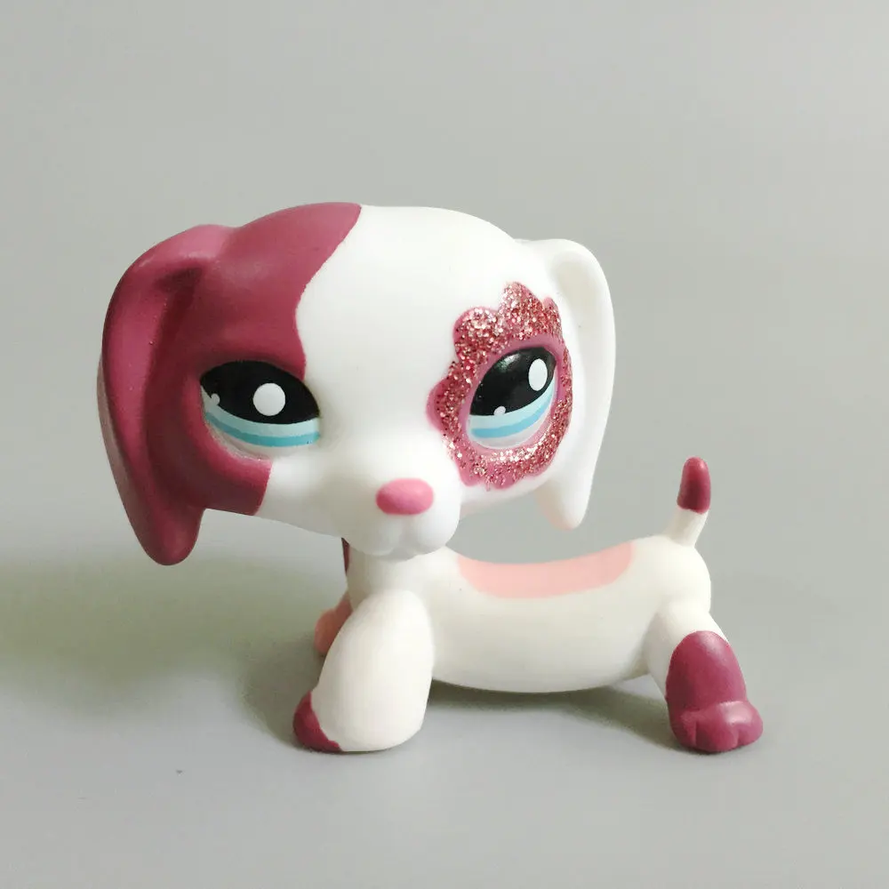 Littlest Pet OOAK такса собака ручная роспись фигурка для ребенка игрушка подарок N2202