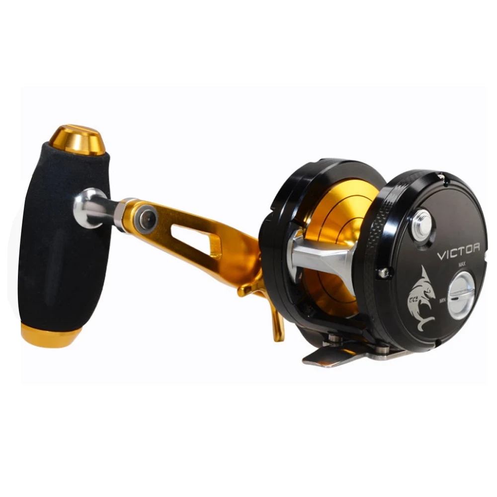 

Jigging Reel Saltwater Big Game Max Drag 15kg Trolling Reel Strong Aluminum Reel 8+1 Stainless Steel Bearings 6.2:1 Gear Ratio