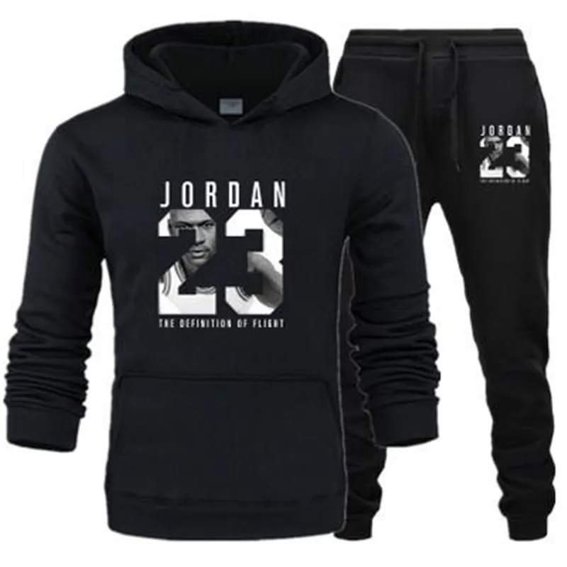 Conjunto de dos piezas con capucha y pantalones para hombre mujer sudaderas deportivas alta calidad 2 conjuntos|Толстовки и