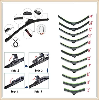 

Car auto Frameless Bracketless Rubber Wiper Blade for Infiniti G37 FX50 FX37 FX35 Essence EX37 QX QX60 Q30 Q70L M35h JX