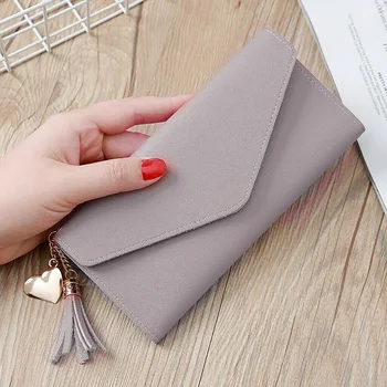 

Women Fashion Long Tassel Wallets Bag Card Package Multi-card Holder For Coin Money New