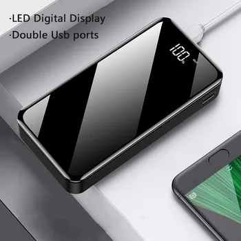 

18650 Power Bank 30000mAh Fast Charger LED 2 Usb Portable External Battery Pack Batteries Powerbank for Samsung Xiaomi Phone