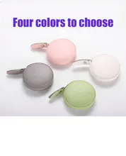  Hot Kawaii Ruler Lovely Tape Measure Macron Candy Color Leather Ruler Box Portable for School Accessories Sewing Patchwork 