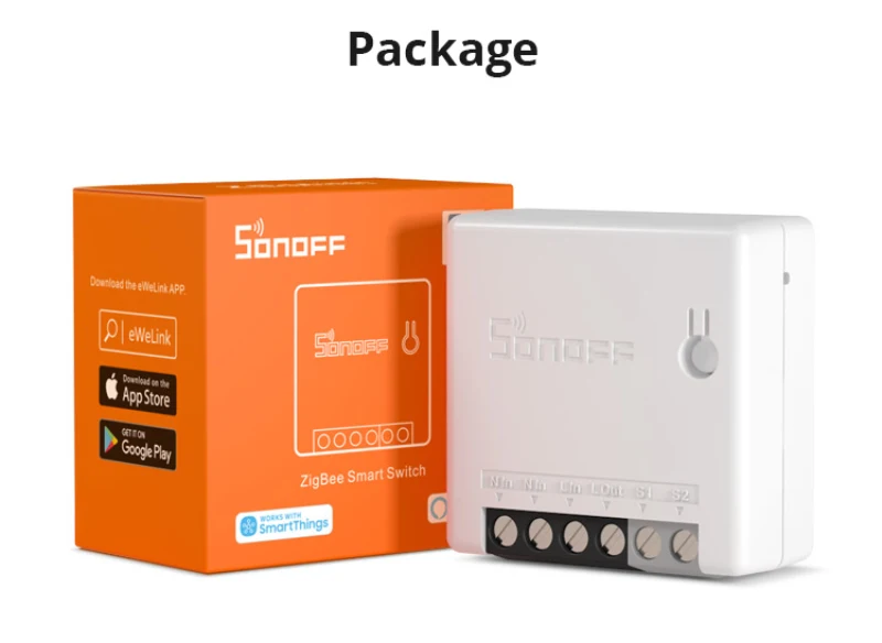 SONOFF ZigBee 3.0 Smart Switch MINI DIY Two Way Conrol Voice Romote Control Works with Alexa Google Home Smart Home Gadgets