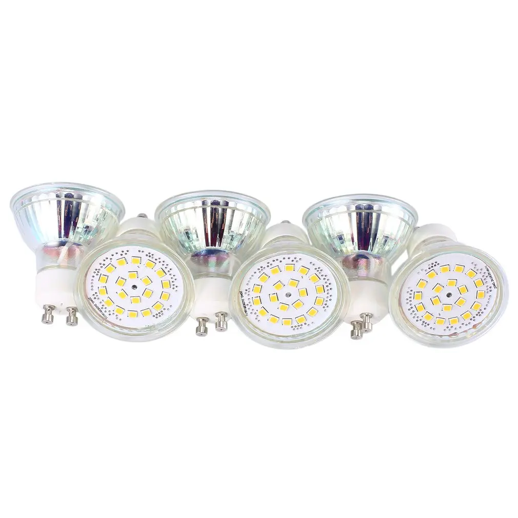 

Mr16 Glass Pin 3W Spotlight Smd Patch Cob Gu10 Lamp Cup 3W Spotlight 220V 110V Light 6Pcs Home Lighting