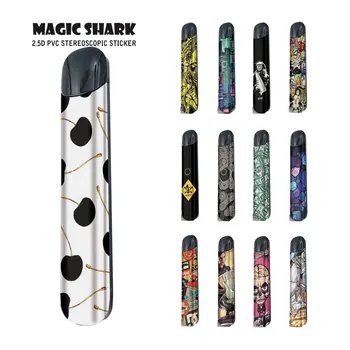 

Magic Shark Dollar Skull Toroto Cherry No Fade Sticker Case Cover for Relx Alpha A Wraps Film for Relx Alpha