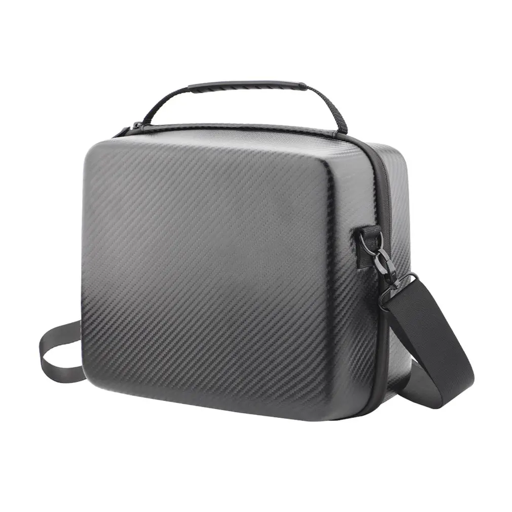 Buy PU Storage Bag Hardshell Box Shoulder Bags Portable Carrying Case with Double Hanging Buckle Bracket For Mavic Mini