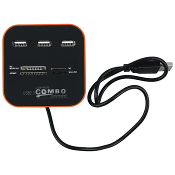 

3 High Speed Port USB HUB 2.0 USB Splitter Adapter for Notebook/Tablet Computer PC Peripherals Accessories Orange