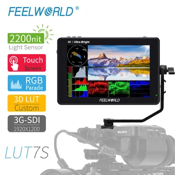 

FEELWORLD LUT7S 7 inch 2200nits 3D LUT Touch Screen Field Monitor 3G-SDI 4K HDMI