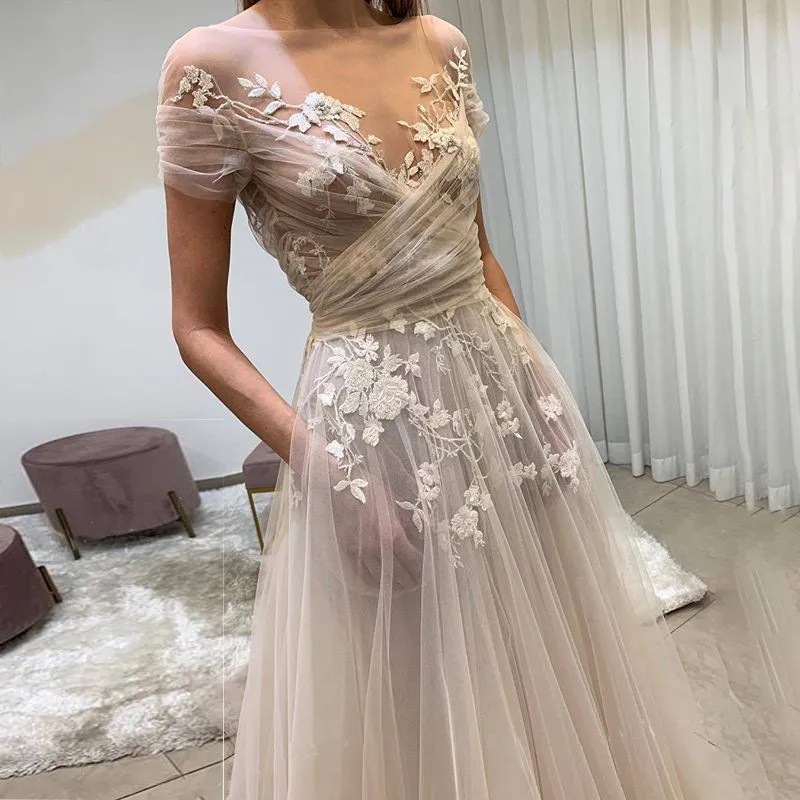 Boho Lace Wedding Dresses 2021 Beach Off The Shoulder Appliqued Bridal Gowns A-Line Princess Plus Size Bohemian Vestido De Novia wedding dresses