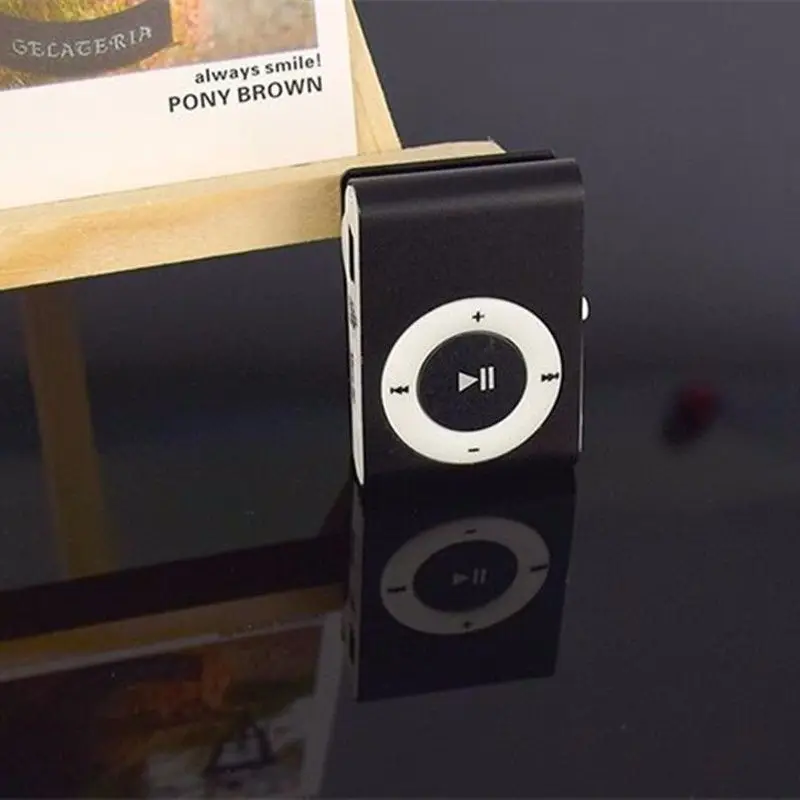 Clip-on Mini Metal TF/SD Slot USB Portable Micro MP3 Player Good Quality  Music Player For Running Relaxing