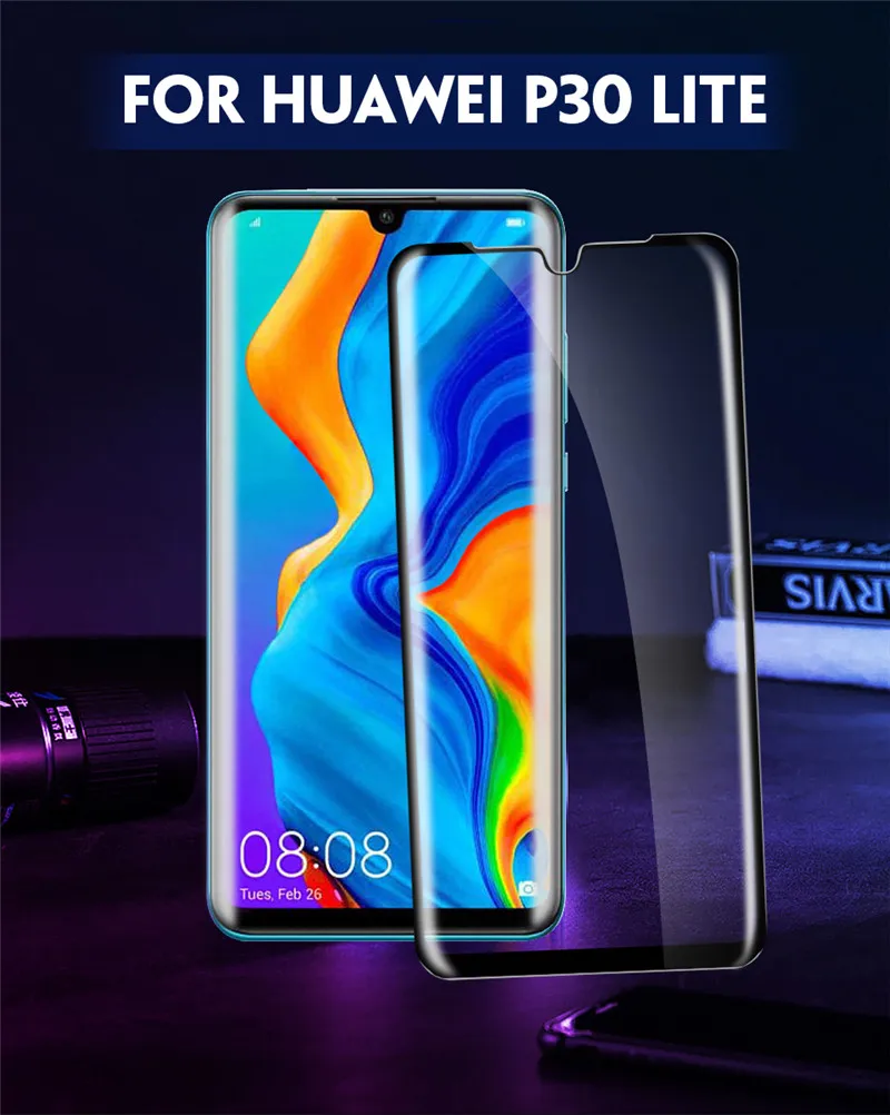 2 в 1 для huawei P30 Pro P30 Lite стеклянная пленка для камеры Защитная пленка для экрана закаленное стекло для huawei P30 Light P 30