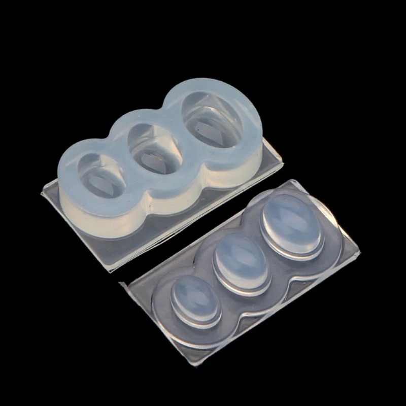 

3Pcs Oval Pendant Mold Hollow Quicksand Ellipse Mold 3D Hollow Oval Ellipse Mold