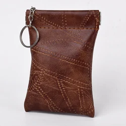 High Capacity Key Wallet and Coin Organizer - Stylish Holder and Secure Keychain Purse (BN)