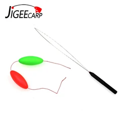 JIGEECARP – aiguille d'appât pour la pêche à la carpe, dispositif d'enfilage, ligne de traction, outils de forage, 1 pièce 