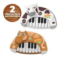 La Granja De Zenon Musical Electronic Piano Interactive Keyboard Toys 13 Keys Animal Instrument Portable Toy for Kids 1