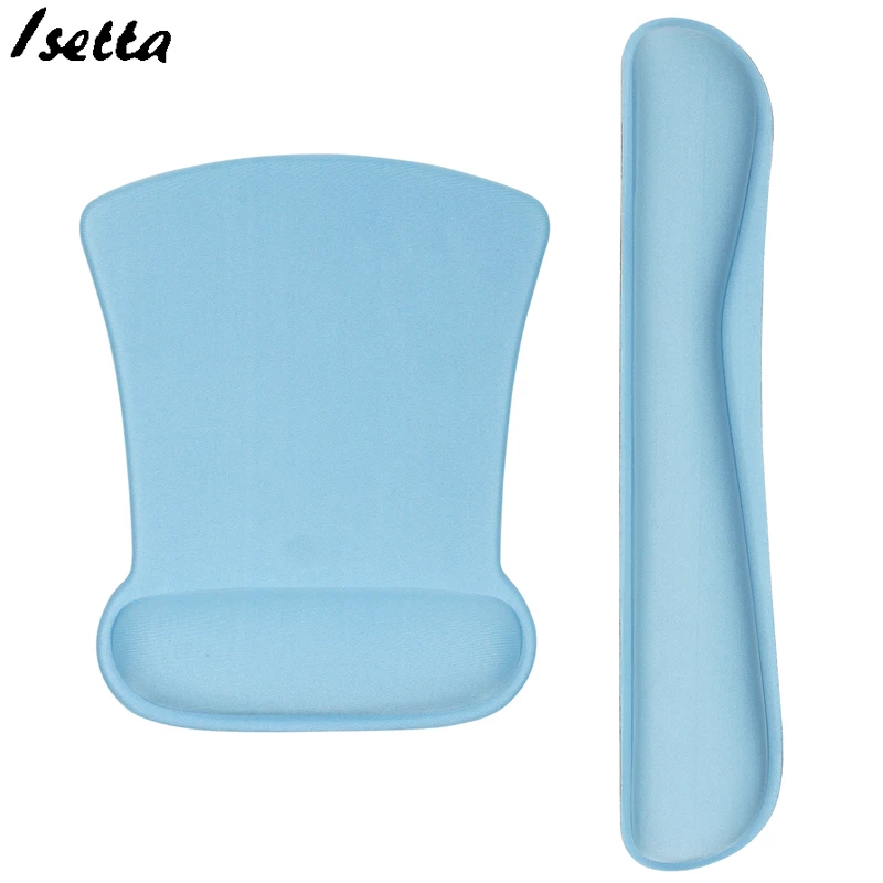 Коврик для мыши на запястье, эргономичный коврик для мыши с ручным запястьем, коврик для мыши с нескользящей резиновой основой, коврик для отдыха на запястье - Цвет: blue-1