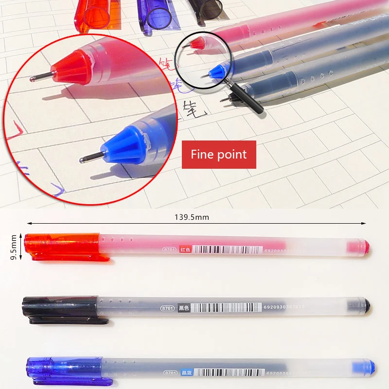 Office Fine Point Gel Pen Gel Pen Blue Black School Stationery Gel