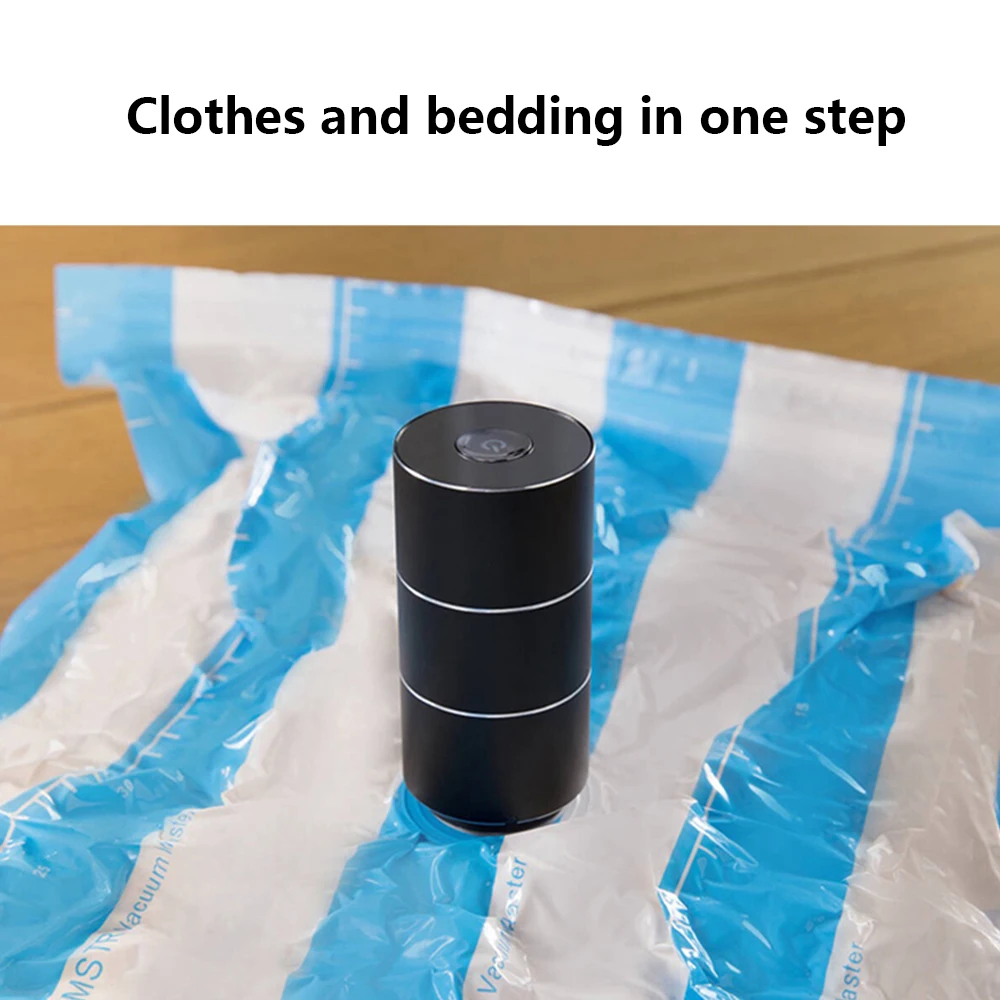  Air Pump Portable Electric Handheld Mini Vacuum Pump Dual-Use Storage Bag Air Extractor For Travel 