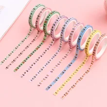 5 rouleaux de ruban Washi de 5MM de large, ruban de masquage décoratif pour Journal à puces Scrapbook planificateur, fournitures de papeterie artisanales DIY