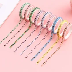 5 rouleaux de ruban Washi de 5MM de large, ruban de masquage décoratif pour Journal à puces Scrapbook planificateur, fournitures de papeterie artisanales DIY 