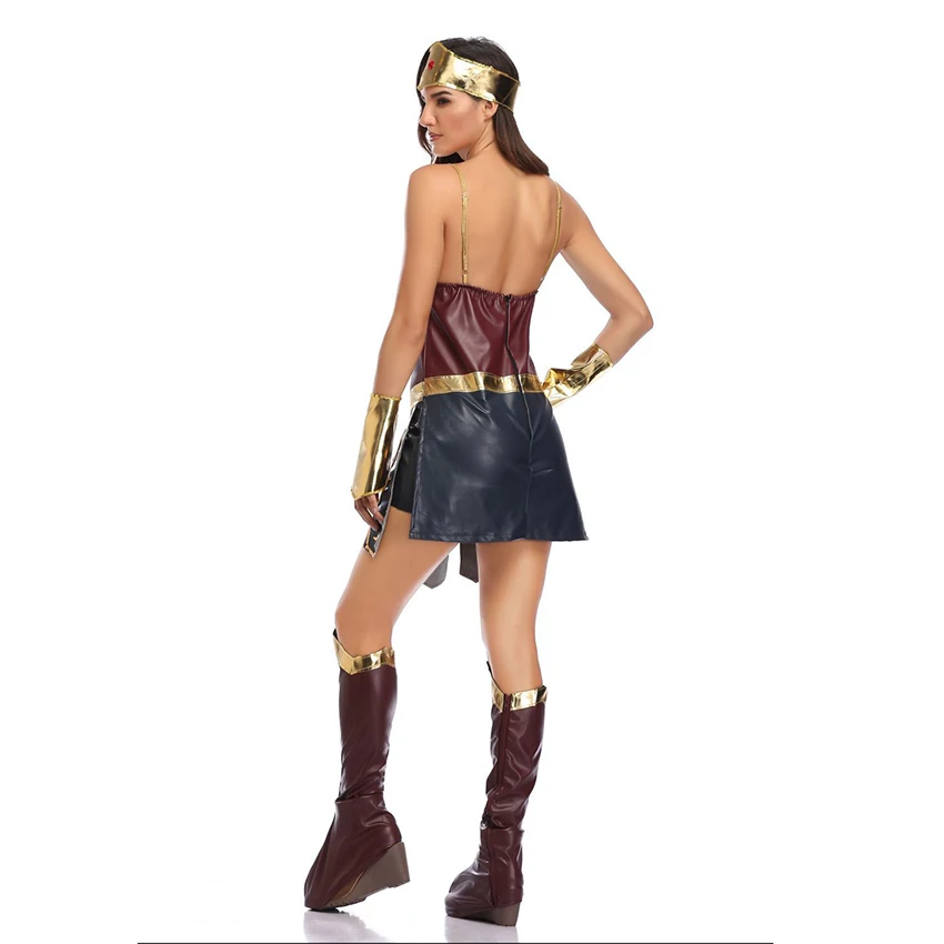 Женские костюмы Wonder Woman, костюм супергероя, Лига справедливости, костюм на Хэллоуин, женские платья, Диана, косплей, аниме, сексуальное платье