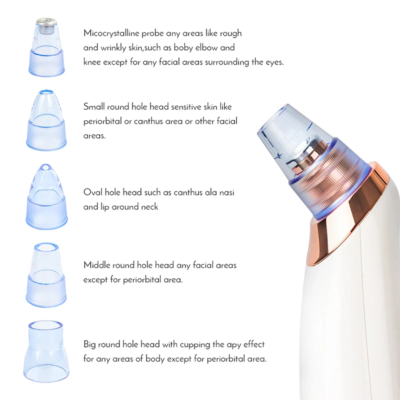 Blackhead Remover Face Nose Deep Pore Cleaner Acne Pimple Removal Vacuum Suction Facial SPA Diamond Beauty 3