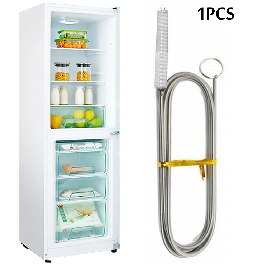 

155cm Long Flexible Refrigerator Scrub Brush Water Dredging Tool Cleaning The Water Tubing Hose Cleaning Brush