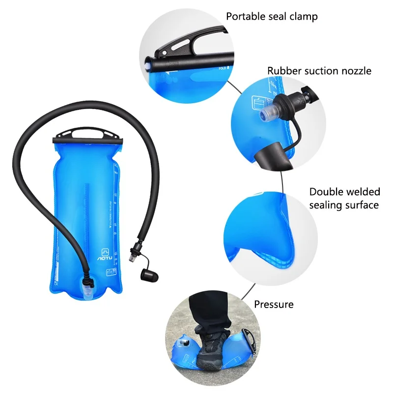 Открытый 2L ТПУ сумка для воды мочевого пузыря Складная спортивная альпинистская Гидратация Система Пешие прогулки Велоспорт выживания сумка рюкзак