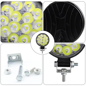 

For Truck Off Road Tractor 12V 24V Round 1-4PCS Pods LED Work Light Lights Hot