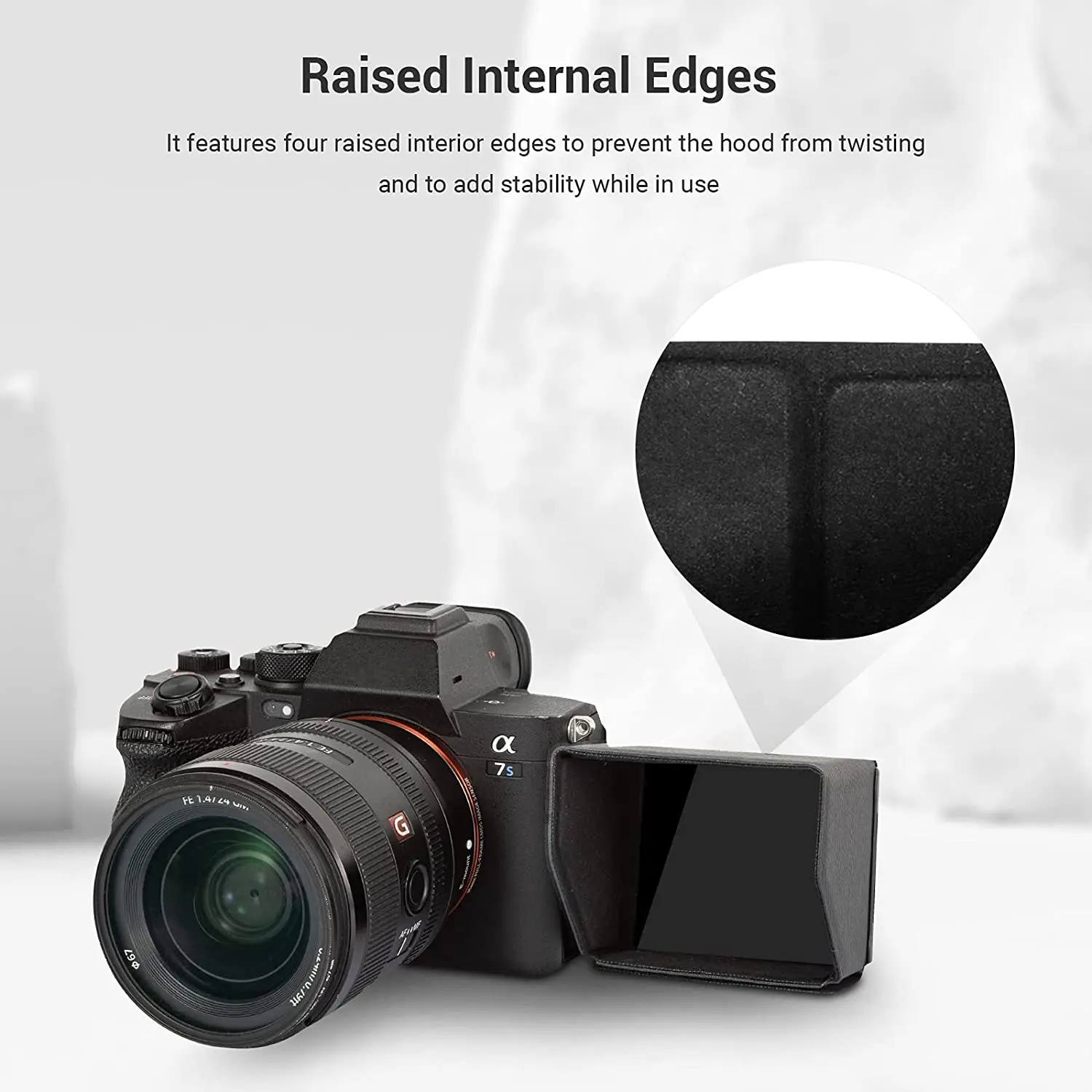 Sunhood for Sony Alpha 7S III Alpha 7C  for Sony ZV-1 FX3 Camera Rig for Shoot V