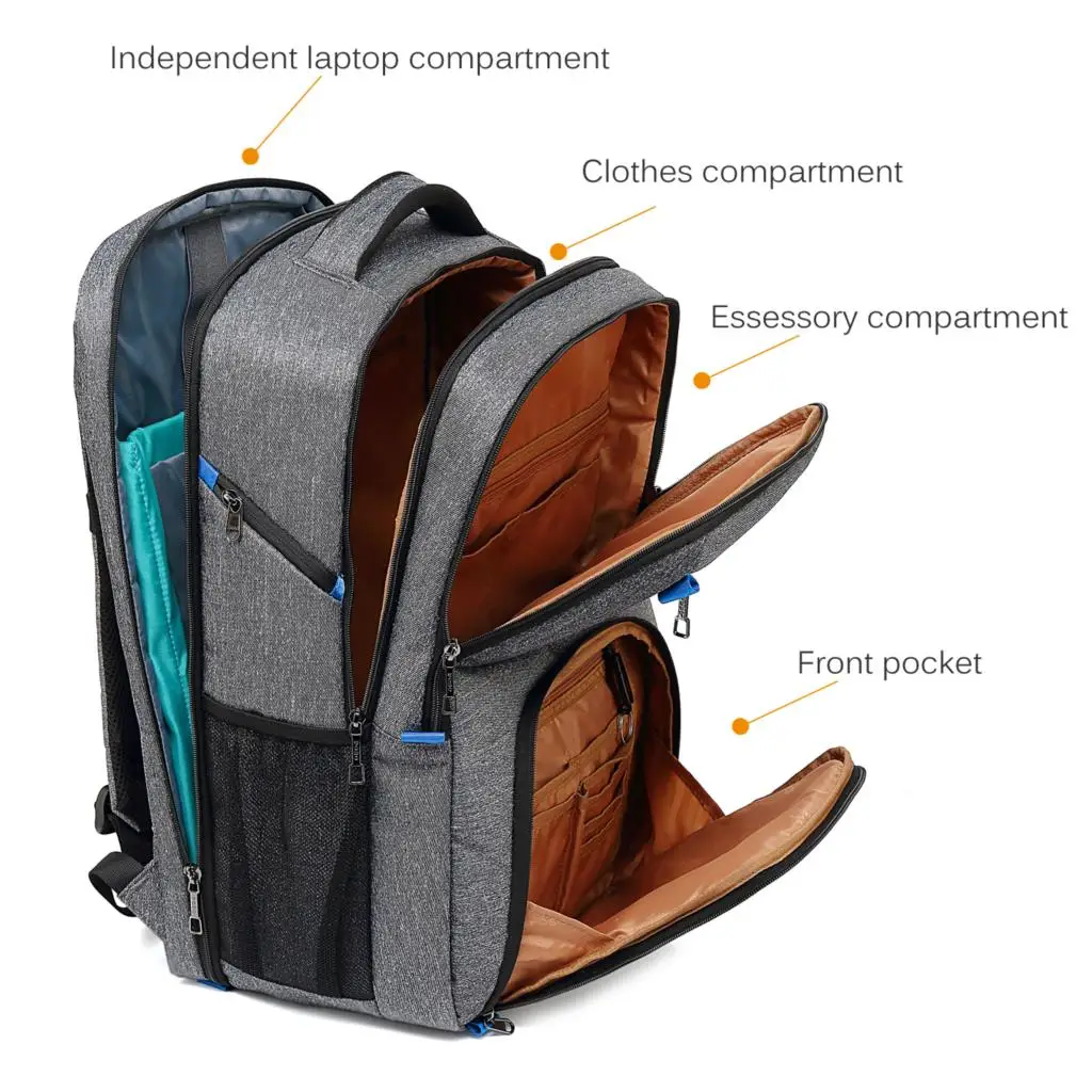Мужской профессиональный водонепроницаемый рюкзак для ноутбука с зарядкой от USB 15,6 дюймов, повседневный мужской рюкзак для ноутбука, Спортивная дорожная сумка, рюкзак для мужчин