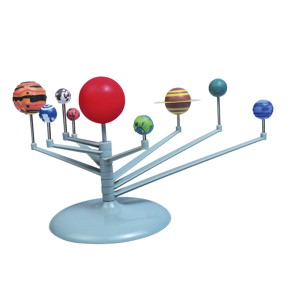 Kids DIY Solar System Planets Model Toy Science Planetarium Preschool Educational Toy - Size 21.5x18.2x6.5CM/8.5x7.2x2.56in