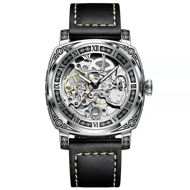 Mechanical Watch Men Fully Automatic Hollowed