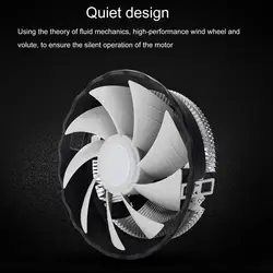 Radiateur de CPU, contrôle de la température, coloré, utile, pour tablette, ordinateur, ventilateur de refroidissement 