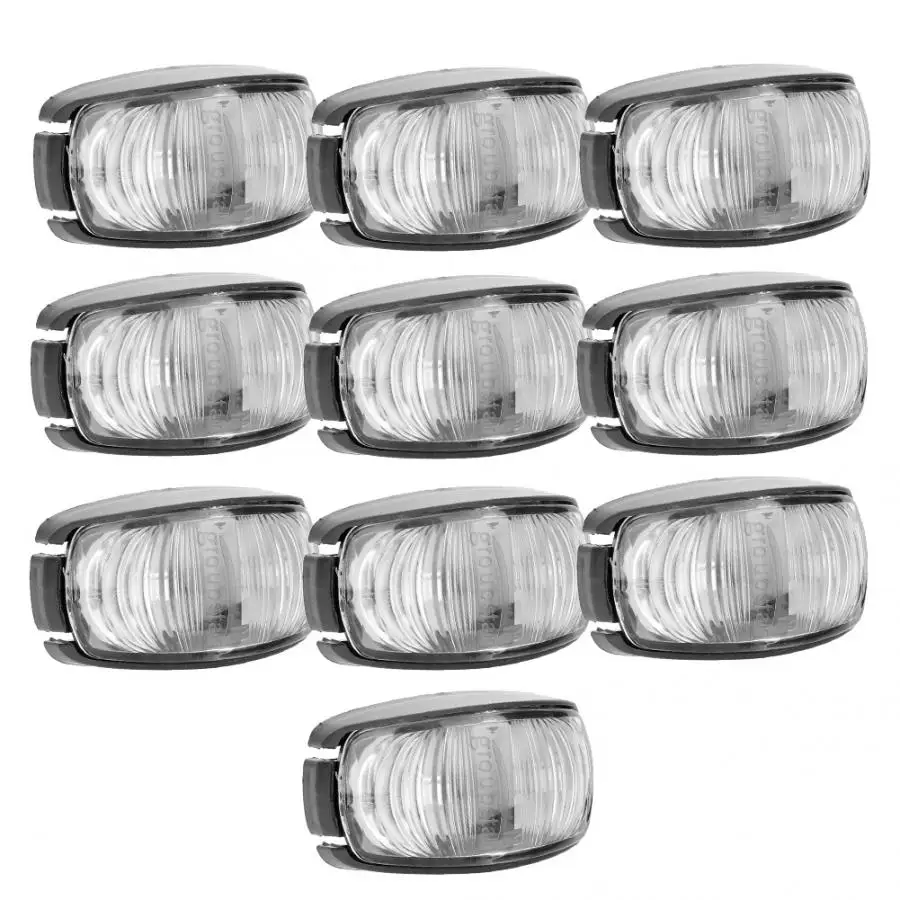 Truck Light System 10pcs Side Marker Light Lamp Indicators Energy Conservation LED Trailer Truck tail light automobiles
