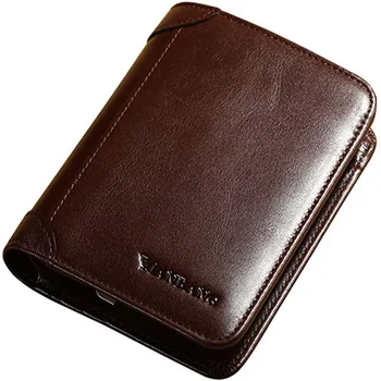 Manbang For Drop Shippping Classic Style Wallet Genuine Leather Men Wallets Short Male Purse Card Holder Wallet Men Fashion 2