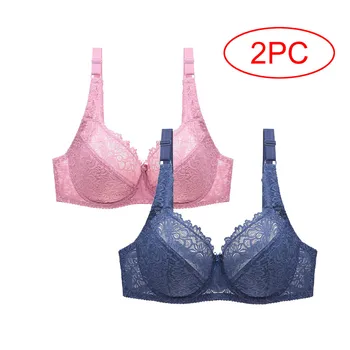 

2pc Women Underwire Bra Sexy Lace Comfortable Gathered Adjustable Bra Underwear Women Watches Бюстгалтер Bra Лифчик