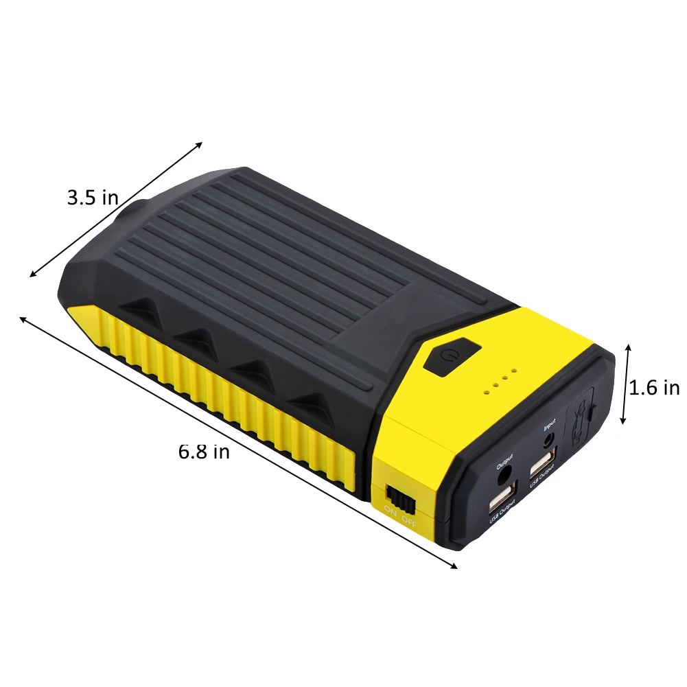 Автомобильное пусковое устройство Powerbank с быстрой зарядкой портативный с быстрой зарядкой до 6 л газовый двигатель или 3 л дизельный двигатель