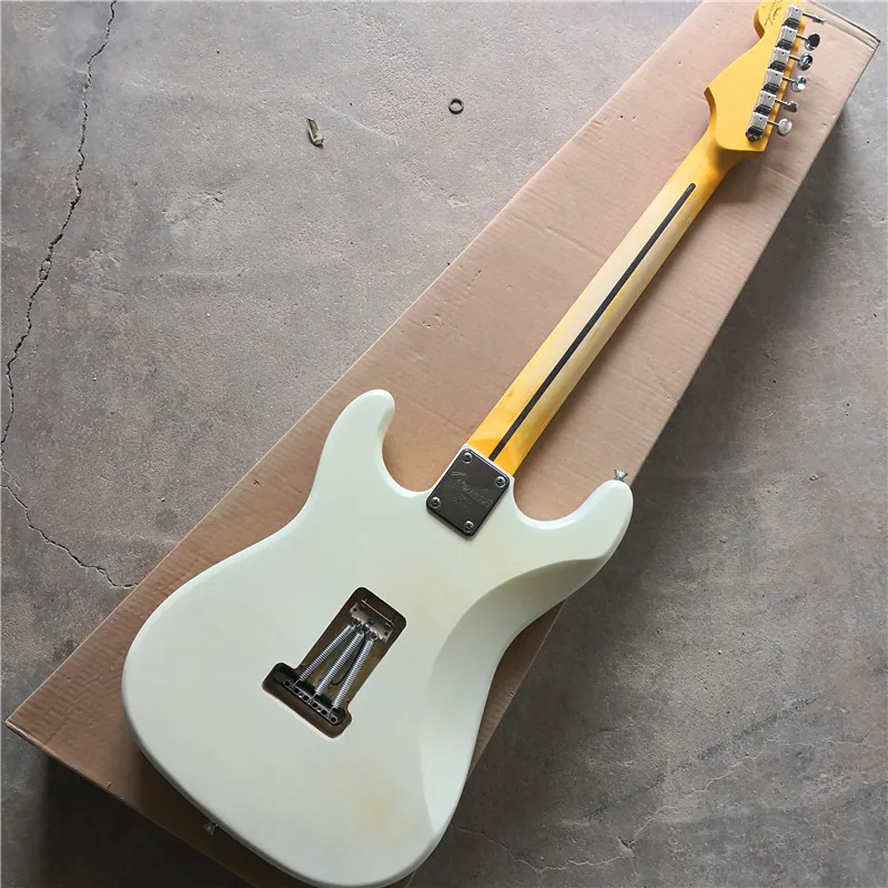 Классическая 6 струнная гитара, nitrocelluar paint ретро электрогитара, начинающих электрогитара, поддержка пользовательской гитары в различных