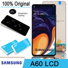 

NEW ERQI 2022 100% Original 6.3'' Super AMOLED LCD Display with Touch Screen Digitizer for Samsung Galaxy A60 A606 A6060