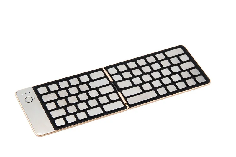 

Three System Universal Two Folding with TouchPad Tablet Mobile Phone Computer Wireless Bluetooth Folding Mini Keyboard