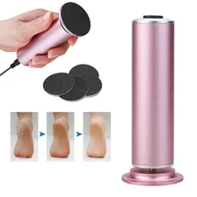 Электрический педикюрный шлифовальный инструмент для ног, профессиональное удаление натоптышей, перезаряжаемый скребок для ног, пилка для ног, отшелушиватель